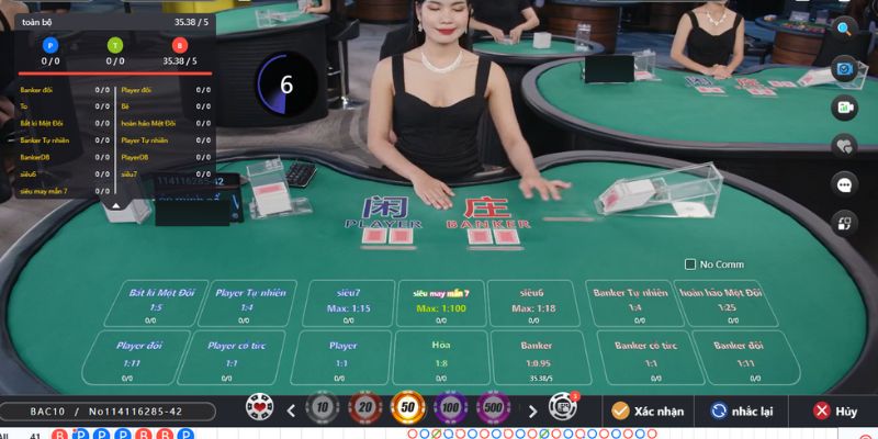 Đặt cược baccarat không cắt phế, hoa hồng
